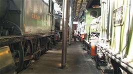 Inside the Engine Shed at Dicot Railway Centre